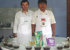 Paul and Tiber coffee tasting at Cecovasa