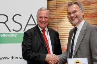 Wolfgang receives the award